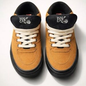 NEW Vans Half Cab Brown Canvas Skate Shoes 9.5